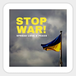 Stop War Ukraine Sticker